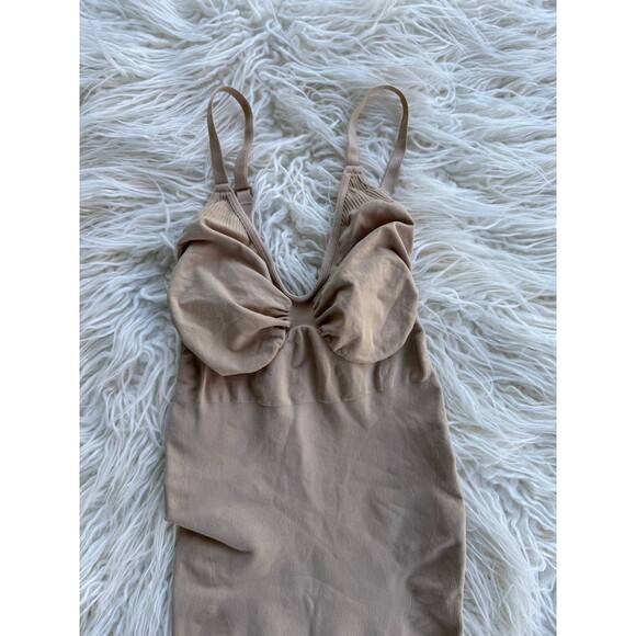 Skims Seamless Sculpt Mid Thigh Bodysuit Clay Size 2X/3X - Picture 3 of 10